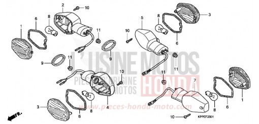 BLINKER (CBR125RW7/RW9/RWA) CBR125RW9 de 2009